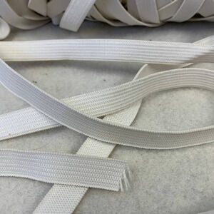 4 Yards Vintage Woven 1/2" Elastic Remnant Craft Sewing Clothing Supply